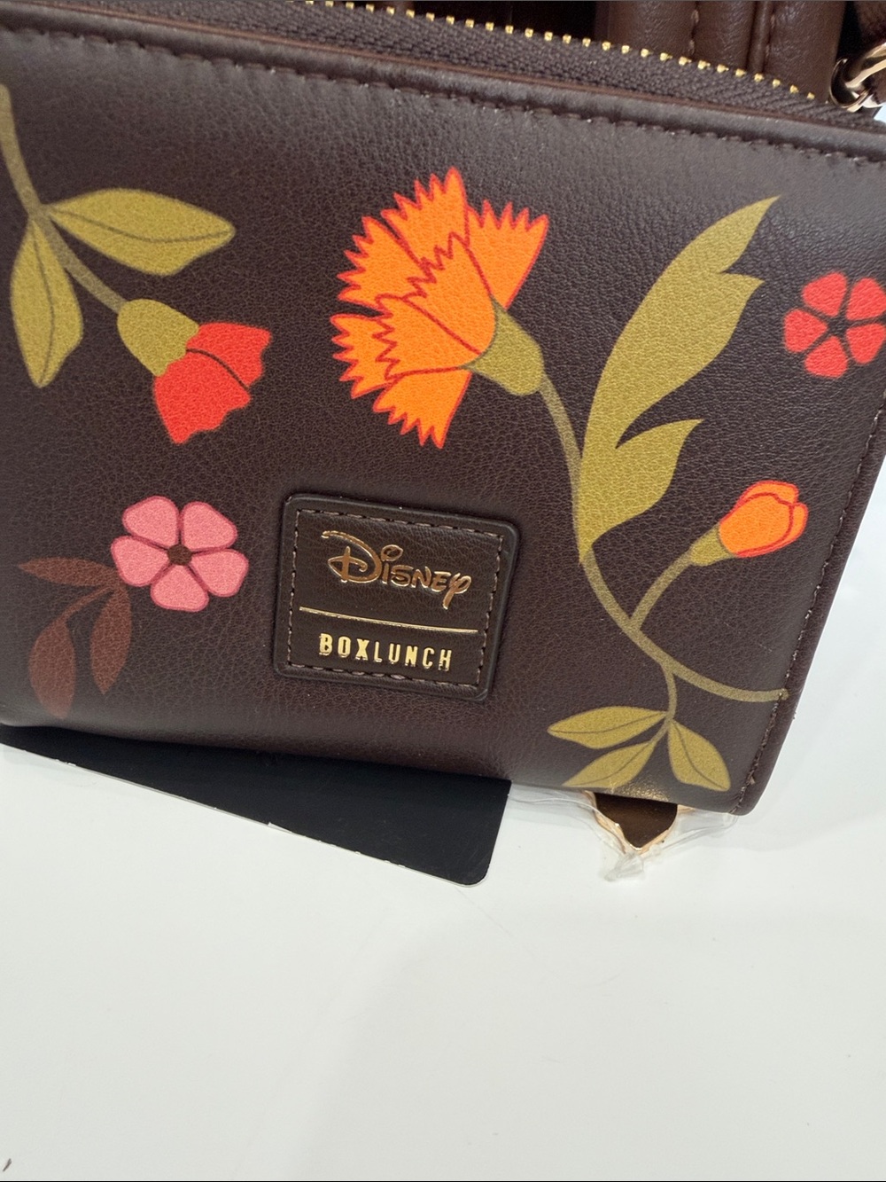Boxlunch Exclusive Disney Minnie Velvet Floral Mini Backpack & Matching Wallet - Picture 7 of 7